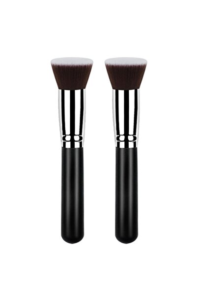 Arabest 2-Piece Kabuki Makeup Brushes, Flat Top Foundation Blush Contour Face...