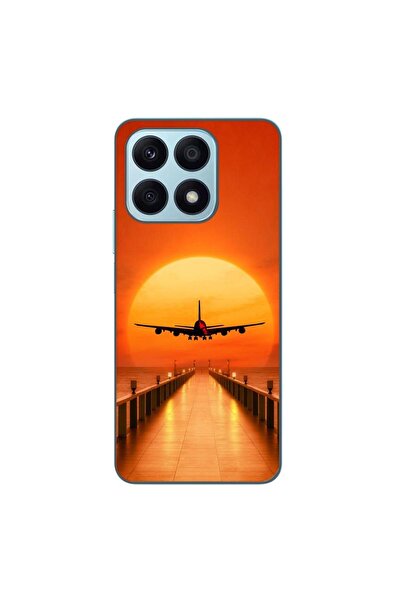 OEM Husa compatibila cu Honor X8a Silicon Gel Tpu Model Airplane Sunset