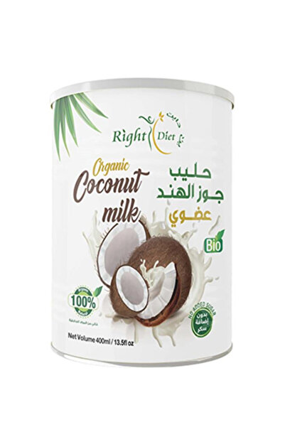RIGHT DIET حليب جوز الهند العضوي 400 مل -