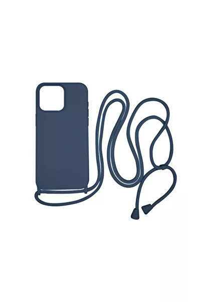 Vivid Back Cover Σιλικόνης / Πλαστικό με Λουράκι Navy Μπλε (iPhone 15 Pro Max)