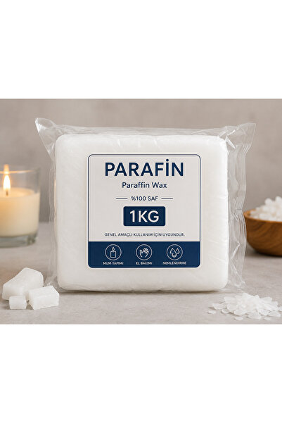 VANTES PARAFİN MUM 0.8-1 YAGLI ÇİĞ BEYAZ KALIP MUMU 1KİLO