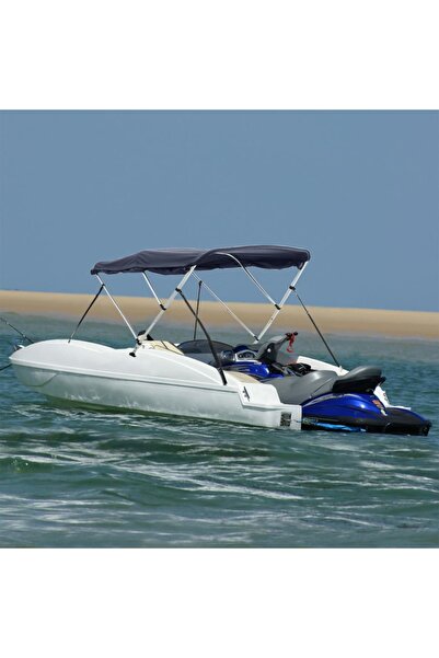 vidaxl Parasolar Bimini 3 arcuri pereți laterali, 183x(154-167)x137 cm