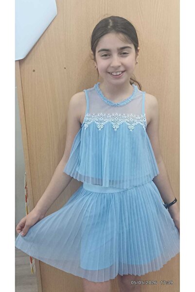 MAYORAL Blue Dual Suit with Skirt