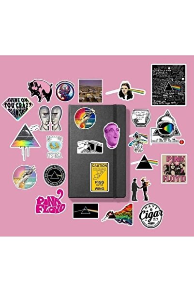Yıldızan Pachet TAMGÜN Pink Floyd/Autocolant pentru caiet Bullet Journal/Auto...