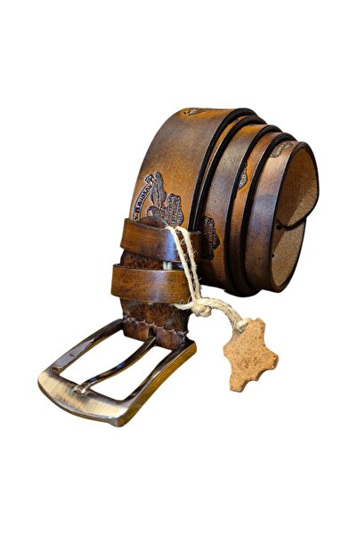 MelAlp Genuine Leather Belt 4cm Handcrafted Handmade