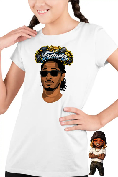 OEM Παιδικό Κοριτσίστικο Μπλουζάκι Ράπερ Future Hendrix