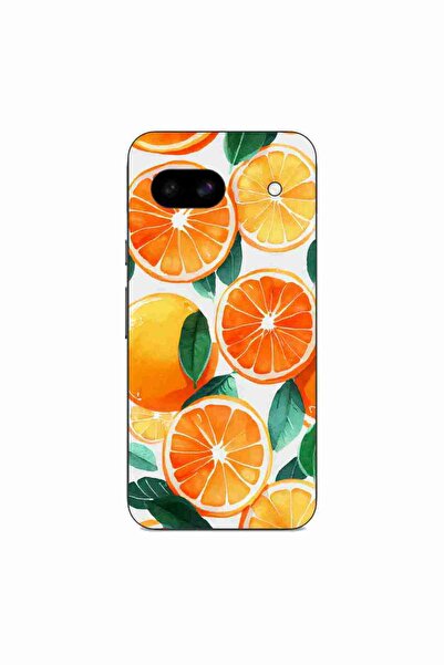 OEM Case compatible with Google Pixel 8A Silicone Gel Tpu Model Oranges