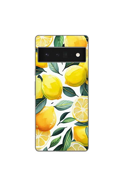 OEM Husa compatibila cu Google Pixel 6 Pro Silicon Gel Tpu Model Lemons Pattern