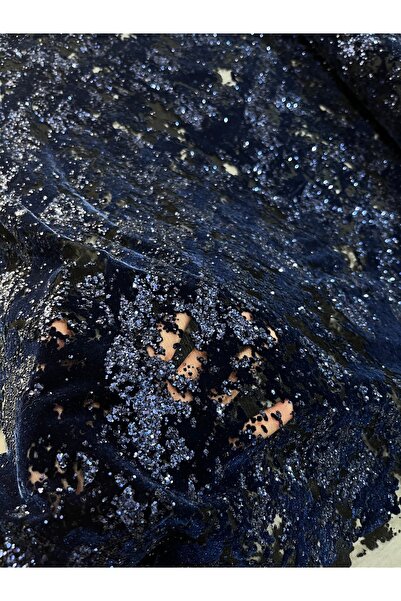 Atlas Kumass Simli Tül Kumaş Parlak Abiyelik