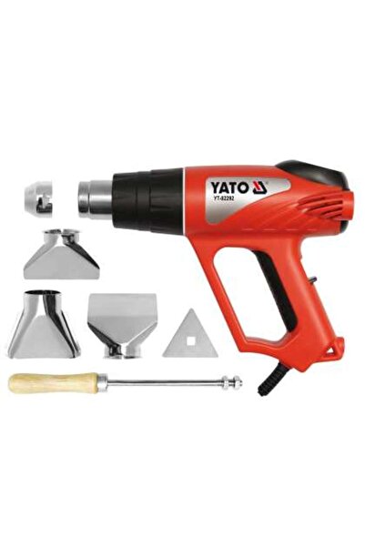 yato Pistol Aer Cald Cu Termostat Analogic + Accesorii