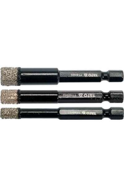 yato Set 3 Burghie Diamantate Pentru Ceramică