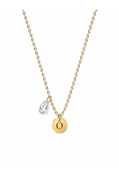 Rossetto Atelier Stainless Steel O Letter Chubby Necklace