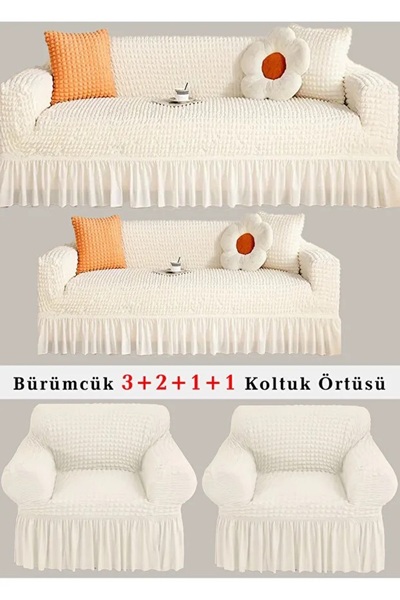 TUCHMALL bürümcük 3+2+1+1 koltuk örtüsü koltuk kılıfı ultra esnek tam kaplama