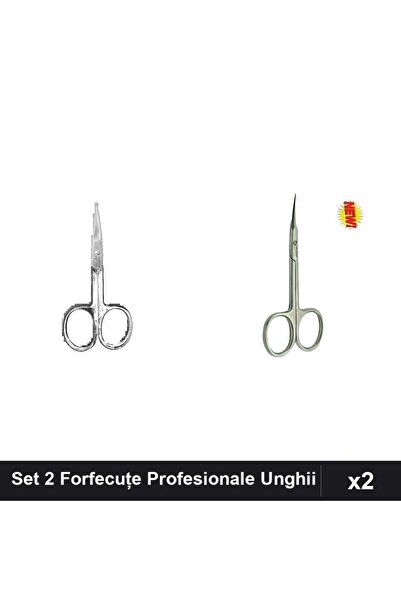 One Group Set 2 Forfecuțe Profesionale Unghii și Cuticula, One Group, Manichiură