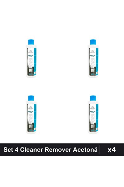 global fashion Set 4 Cleaner Remover Acetonă 1000ml, Îndepărtare Ojă Semiperm...