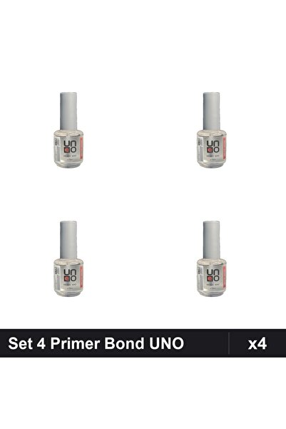 Uno Set 4 Primer Bond 15ml, Bază Manichiură Gel, UV/LED, Pachet Profesional