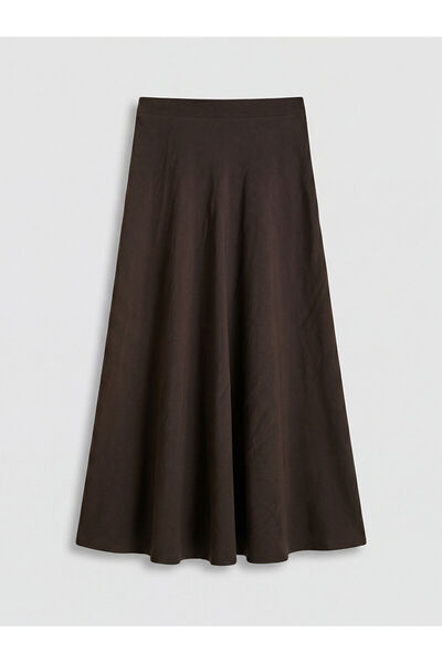 LC Waikiki Nevavm A-Line Skirt with Zipper at the Waist