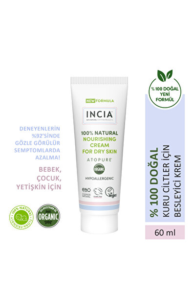 Incia ATOPURE ® %100 Doğal Atopiğe Eğilimli Ciltler İçin Krem Kuru Ciltler İç...