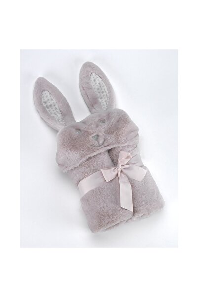 Baby Oliver Κουβέρτα Pompon Rabbit 75Χ95cm Σάπιο Μήλο MORA