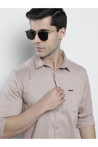 The Indian Garage Co By Styli Men Slim Fit Solid Shirt
