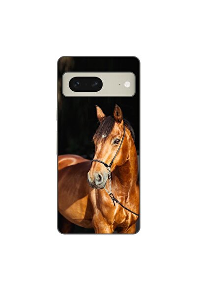 OEM Husa compatibila cu Google Pixel 8 Silicon Gel Tpu Model Cal pe Fundal Negru