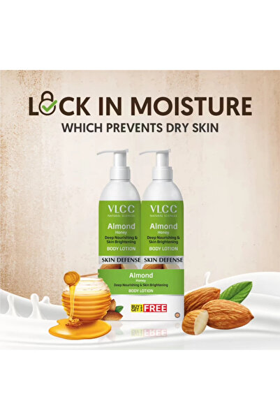 VLCC Almond Honey Brightening Body Lotion 350ml – Moisturizing & Nourishing B...