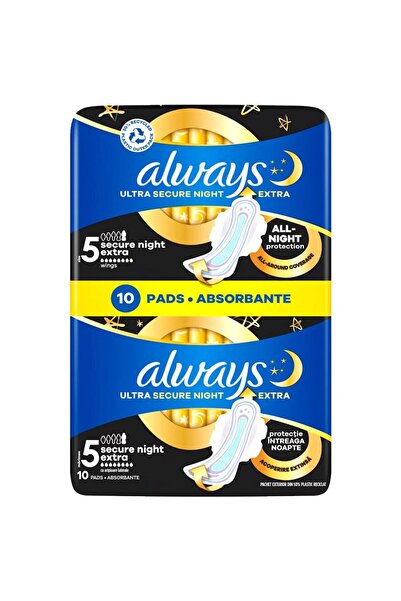 Always Absorbante, Always, 10 buc Ultra Secure Night Extra