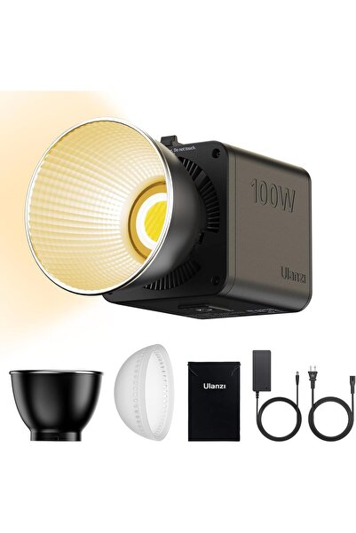 ulanzi ضوء فيديو LED محمول ثنائي اللون بقوة 100 واط مع محول تيار مستمر، وبطار...