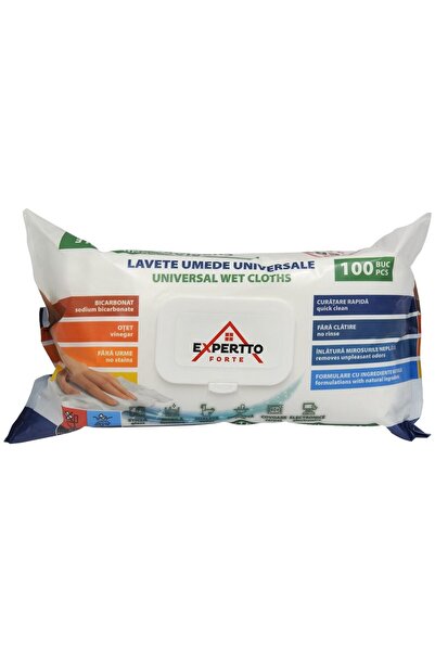 Vader Hygienium/Expertto Lavete Umede Universale 100 buc Bicarbonat si Otet,