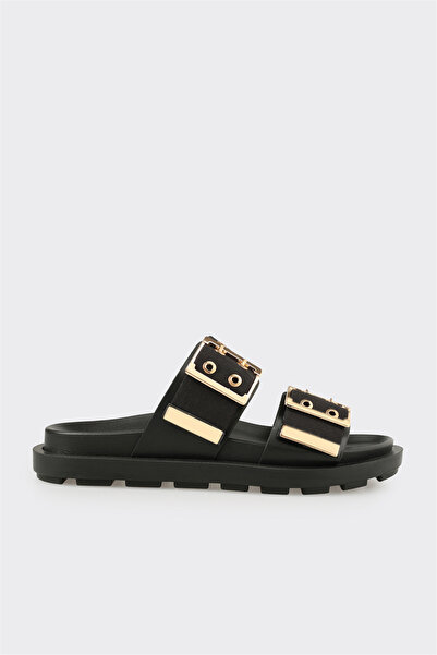Elle Shoes Siyah Kadın Düz Terlik