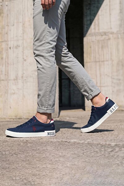 U.S. Polo Assn. حذاء رياضي كاجوال للرجال من توما - لون كحلي
