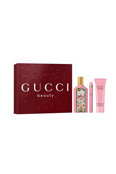 Gucci Flora Gorgeous Gardenia Edp 100 Ml + Body Lotion 50 Ml + Edp 10 Ml