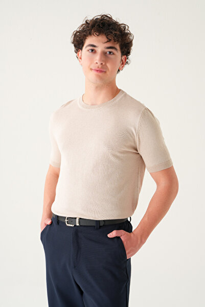Gambocci Regular Fit T-shirt | Triko Casual Erkek