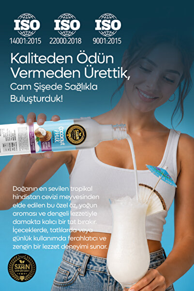 ŞAHİN ŞİFA SARAYI Hindistan Cevizi Sütü Coconut Milk Kinoa Sadaloz Sakızı Bib...