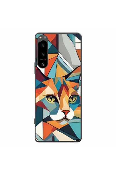 OEM Husa compatibila cu Sony Xperia 5 IV Silicon Gel Tpu Model Cubic Cat Art