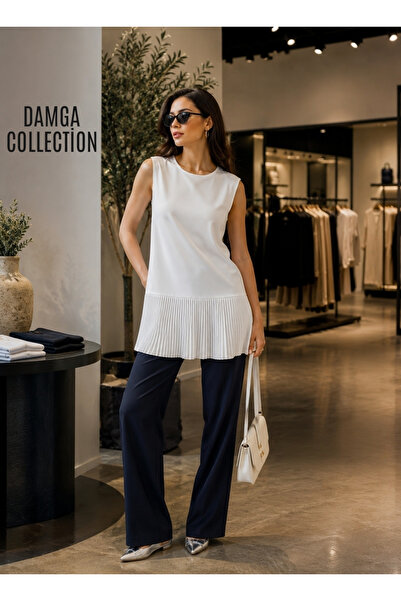DAMGA Collection Women's White Pleated Underwear
