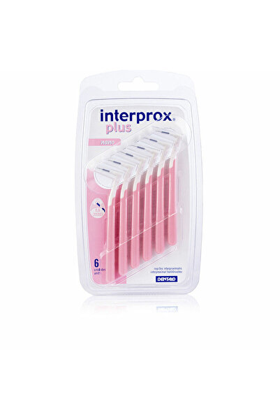 İnterprox Set de periute interdentare, Interprox, 0.6mm, roz/alb, 6 buc
