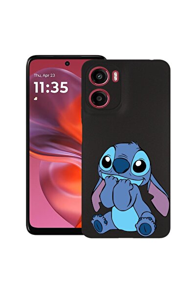 bestcase ¬Æ Husa Slim Silicon pentru Motorola Moto E15, Adorable Stitch, 1997...