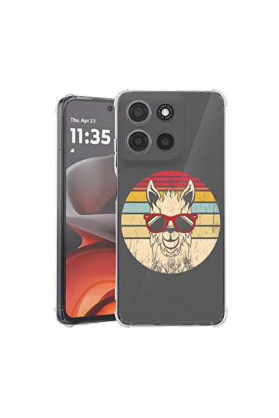 bestcase ¬Æ Husa Anti Shock pentru Motorola Moto G56 cu Design Oldschool LLam...