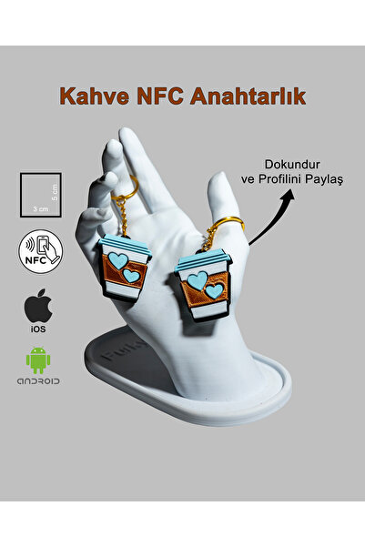 Çipli (NFC) Kahve Anahtarlık