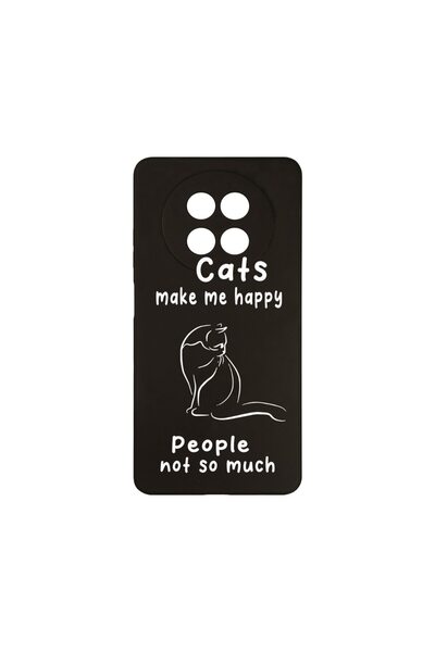 bestcase Θήκη Πρέμιουμ Σιλικόνης για Honor Magic7 Lite, Γάτες και Άνθρωποι, 1...