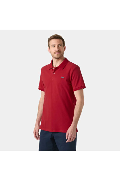 Helly Hansen Ανδρικό κόκκινο μπλουζάκι πόλο Hudson
