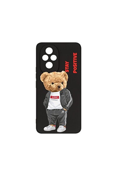 bestcase Θήκη Premium Σιλικόνης, Συμβατή με Honor 200, Stay Positive - Αρκουδ...