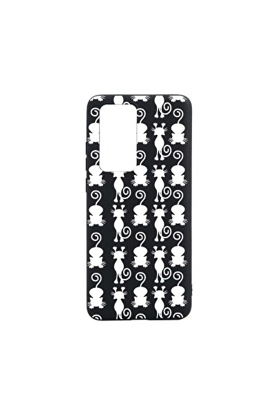 bestcase Θήκη σιλικόνης συμβατή με Huawei Nova 9, Μαύρη Γάτα, ανθεκτική στη φ...