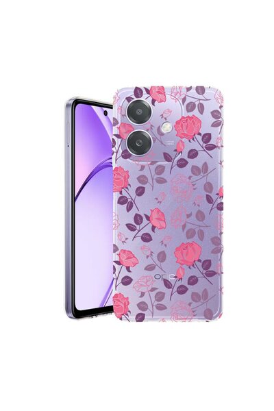 bestcase Husa pentru OPPO A40 / A40M, BestCase¬Æ Clear Silicon 2MM, Rose, Ant...