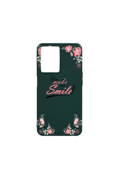 bestcase Λεπτή Θήκη Σιλικόνης 0.8MM, Συμβατή με OPPO A77, Make Me Smile, Ανθε...