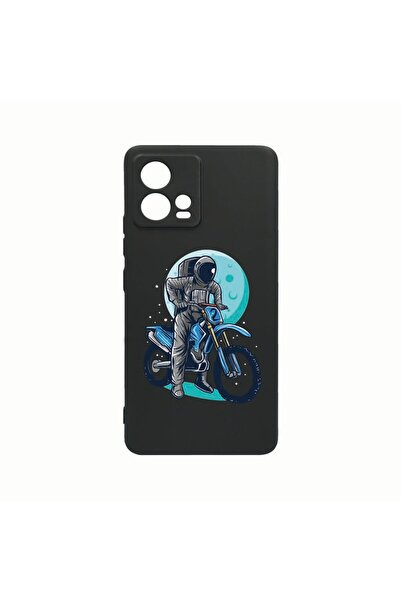 bestcase Husa Silicon, Compatibila Cu Motorola Edge 30 Fusion, Astronaut Bike...