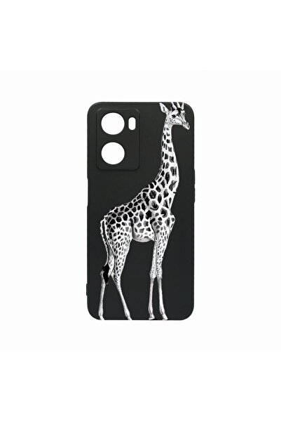 bestcase Тънък силиконов калъф 0.8ММ, съвместим с OPPO A57 5G, Жираф, Устойчи...