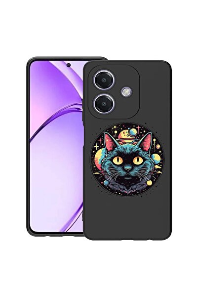 bestcase ¬Æ Husa pentru OPPO A60 5G / A40 / A40M, Mystic Black Cat, Slim Sili...