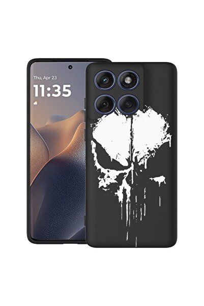 bestcase Υπέρλεπτη Θήκη Σιλικόνης για Motorola Edge 60 Pro με Σχέδιο Punisher...